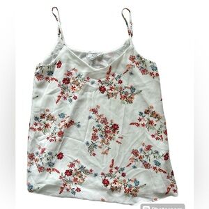 Floral tank top with two layers no see through. Size small.